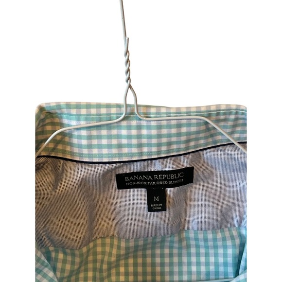 Banana Republic Checkered Button Up Shirt Jacket Mens M - Picture 2 of 3